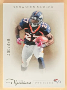 2011 Panini Prime Signatures SP #d /499 Knowshon Moreno #105 Broncos - Picture 1 of 2