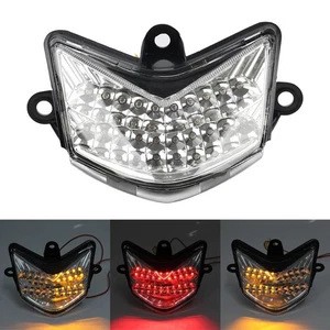 Luz trasera intermitente LED freno lente transparente para Kawasaki Ninja ZX10R ZX-10R 2004-2005 - Imagen 1 de 14
