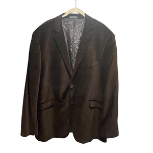 Madison Herren Schokobraun Samt Blazer Sport Mantel 48R Urlaub Party Büro - Bild 1 von 7