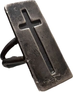 Antique Catholic Coffin Cross Ring - Picture 1 of 3