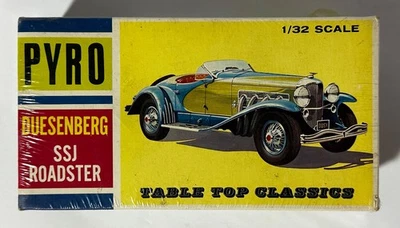 RARE SEALED 1st Ed. Pyro C412-125 1/32 Scale Duesenberg SSJ Roadster from 1966 - Image 1 of 4
