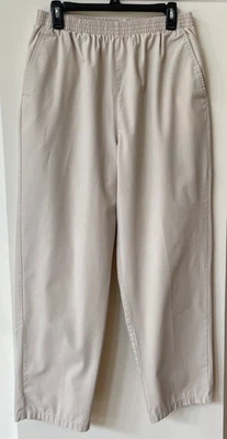 Malibu Doc Beige Khaki Women's Scrub Pants Large - Image 1 of 2