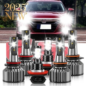For Honda Accord 2006-2011 2012 LED Headlight Kit Bulb + Fog Light 6500K White - Bild 1 von 11