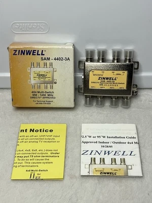 New Zinwell Sam-4402-3A 4 X 4 Multi-Switch 950-1450 MHz DirectTV - Image 1 of 4