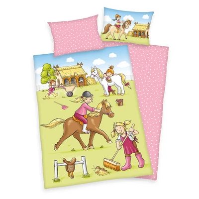 Baby Best Pony Farm Horse Quilt Cover Set for Baby or Toddler Bed - image 1 of 2