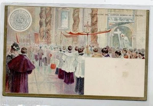 ROMA Processione del Corpus Domini in S. Pietro Pope Saint-Père PC Circa 1900 - Imagen 1 de 1