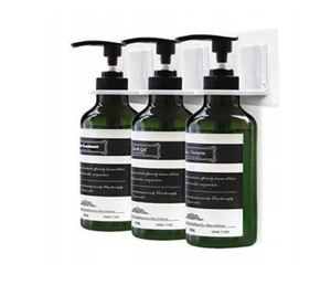 3×520ml Wandmontierter Seifenspender  Dunkelgrün, BPA-frei,mit Haken & Etiketten - Bild 1 von 3