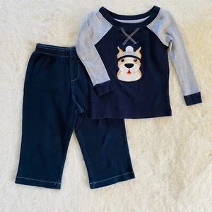 Boy Toddler Loungewear Set Pit Bull Terrier Dog Size 24 months Kite Strings - Picture 1 of 10