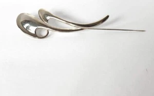 Vintage MCM Modernist Abstract Squiggle Pin Brooch - Picture 1 of 3