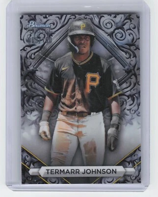 2023 Bowman Sterling Termarr Johnson BSP-73 Sterling Silver Refractor /100  - Image 1 of 2