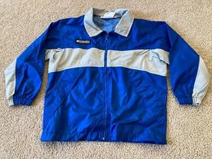 Columbia Boys Youth Size 6/7 Jacket Windbreaker Full Zip Blue Nylon - Picture 1 of 12