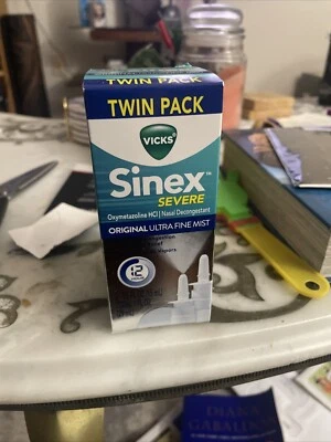 Spray Nasal Sinex SEVERE, Névoa Ultra Fina Original, 265 Sprays x 2 - Imagem 1 de 2