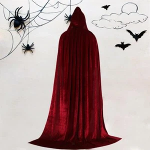 Steampunk Cosplay Umhang mit Kapuze Mittelalter Vampir Kostüm für Unisex Erwachsene - Bild 1 von 7