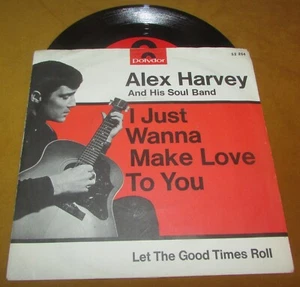 ALEX HARVEY I Just Wanna Make Love ORIG 1st GER 1964 POLYDOR PIC COVER 45" RARE - Picture 1 of 7