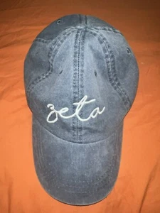 Adams hats women’s blue “ZETA” sorority baseball cap big/little gift greek life - Picture 1 of 4