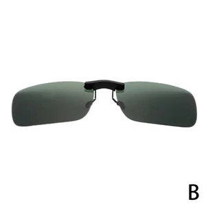 Men's Clip on Sunglasses over Prescription and Reading Glasses Rimless Flip up - Picture 1 of 12