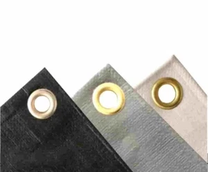 Lona PVC verde + gris + azul + blanco 650 g/m² a elegir en diferentes tamaños - Imagen 1 de 16