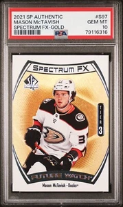 2021-22 SP Authentic Spectrum FX Gold #S97 Mason McTavish RC 50/50 - PSA 10 - Picture 1 of 2