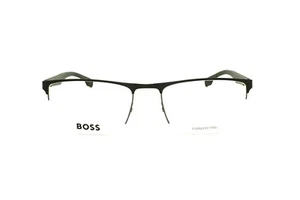 Hugo Boss 1487 OAN Large Mens Half Rim Glasses Brand New With Free Sv Lenses - Picture 1 of 23