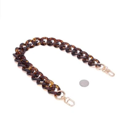 Bandolera de repuesto retro leopardo acrílico cadena correa bolso de hombro bolso de mano Foto 1 de 4