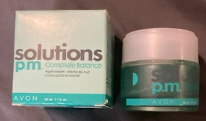 Avon Solutions PM Complete Balance NIGHT Cream 1.7 fl oz NOS in Box---RARE! - Picture 1 of 1