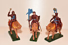 Vintage STARLUX Medieval Mounted Knights Plastic Toy Soldiers 1:32