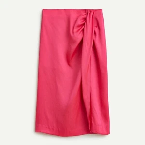Gonna slip avvolgente finta foderata rosa J Crew nuova con etichetta taglia 8 - Foto 1 di 1