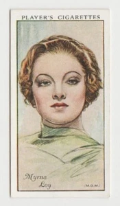 Myrna Loy 1934 Player's Film Stars Tobacco Card 1st Series #33 NM Clean Back - Picture 1 of 2