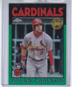 DYLAN CARLSON 2021 TOPPS SILVER PACK GREEN MOJO RC #81/99 #86TC-84 CARDINALS - Picture 1 of 1