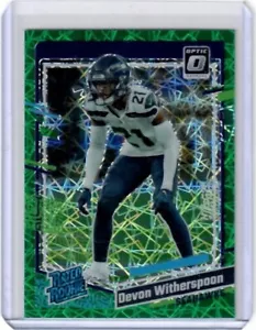 2023 Donruss Optic Devon Witherspoon Rated Rookie Green Velocity Prizm Card - Bild 1 von 2