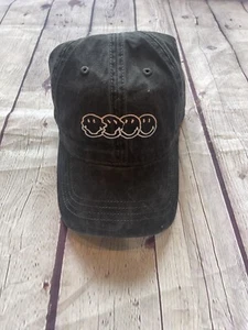 Cap American Eagle Smiley Faces Gray Baseball Adjustable Hat - Picture 1 of 4