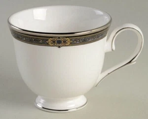 NEU Lenox Vintage Jewel Tee/Kaffeetasse Platin Gold Schwarz Gebändert 1. Qualität  - Bild 1 von 1