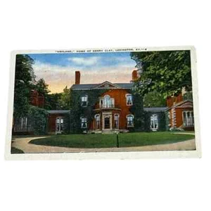 Postkarte Ashland Haus von Henry Clay Lexington Kentucky Leinen B640 - Bild 1 von 2