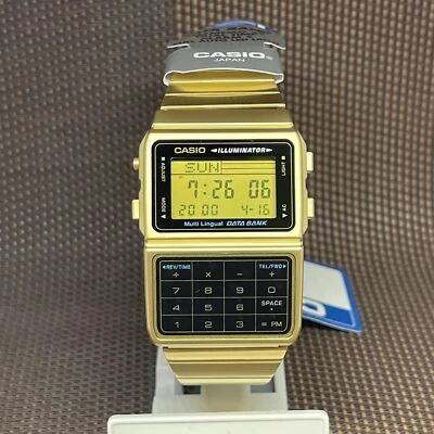 Casio DBC-611G-1D Databank Calculator Orologio digitale in acciaio... - Immagine 1 di 4