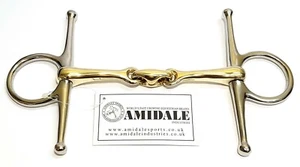 AMIDALE FULL GUANCE HORSE BIT RAME MIX LOSANGA ACCIAIO INOX ACCIAIO TEDESCO NUOVO - Foto 1 di 1