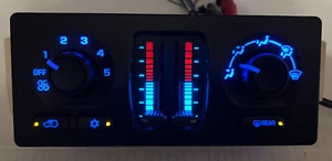 *REBUILT* TRUE BLUE LED 02-09 TRAILBLAZER ENVOY ASCENDER MANUAL AC CONTROL - Picture 1 of 4