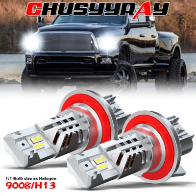 Супер яркие светодиодные лампы для фар дальнего/низкого света H13 9008 для RAM 1500 2500 3500 2011-2012 - Изображение 1 из 4