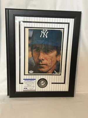 Billy Martin PSA DNA Signed Vintage 8x10 Framed Photo Yankees Autograph PSA DNA - Image 1 of 3
