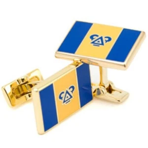 Gemelos bandera Delta Upsilon fraternidad hechos a medida / regalos de fraternidad - Imagen 1 de 2