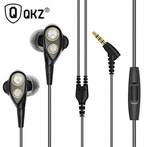 Premium Headset Kopfhörer QKZ-KD4 Dual Treiber In-Ear-Headset Ohrhörer - Picture 1 of 12