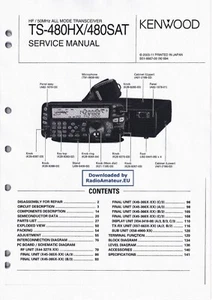 Manual de servicio instrucciones para Kenwood TS-480 - Imagen 1 de 1