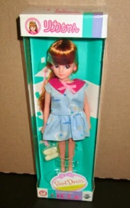 Vintage Takara 3rd Generation Licca Doll NRFB Blue Dress - Picture 1 of 3