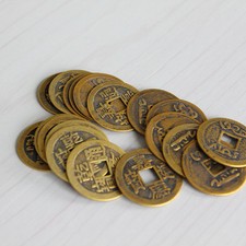 10pcs Feng Shui Coins 1.00" 2.3cm Lucky Chinese Fortune Coin I Ching Set CCC