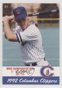 1992 Cracker Jack Columbus Clippers Police Mike Humphreys #21