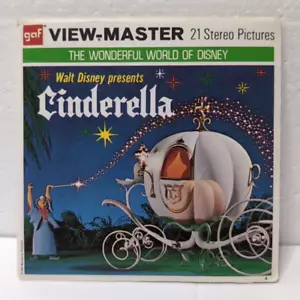 VTG 1965 GAF View Master Disney Cinderella 3 Reels Story Book Pamphlet B 318 - Picture 1 of 9