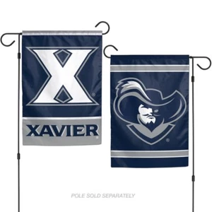 XAVIER MUSKETEERS 12"X18" 2 SIDED GARDEN FLAG NEW WINCRAFT ⚔ - Picture 1 of 1