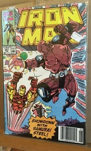 Iron Man #257, 1990, Newsstand, Marvel Comics, Samurai Steel, VF+ - Bild 1 von 1
