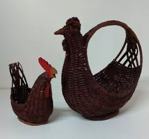 Bastelkörbe aus Weidengeflecht für Huhn & Hahn - Bild 1 von 14