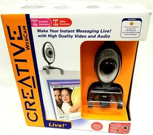 Creative Labs Webcam Live! VF-0050 USB Wired Webcam Built In Microphone - Picture 1 of 9