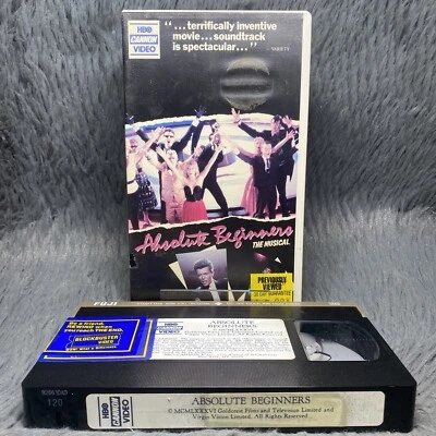 Absolute Beginners VHS Tape 1986 Musical Romance David Bowie Eddie O’Connell - Image 1 of 4